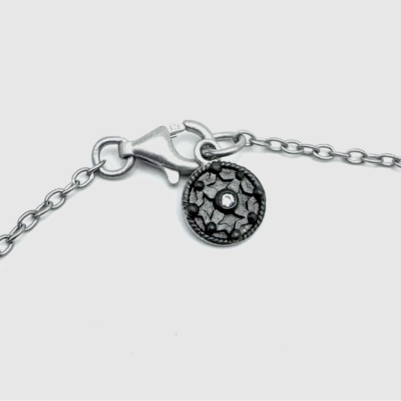 Freida Rothman Blue Pendant & Matte Platinum Rhodium Over Silver Necklace - Picture 5 of 5